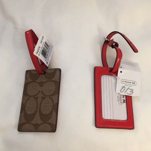 Matching coach luggage tags